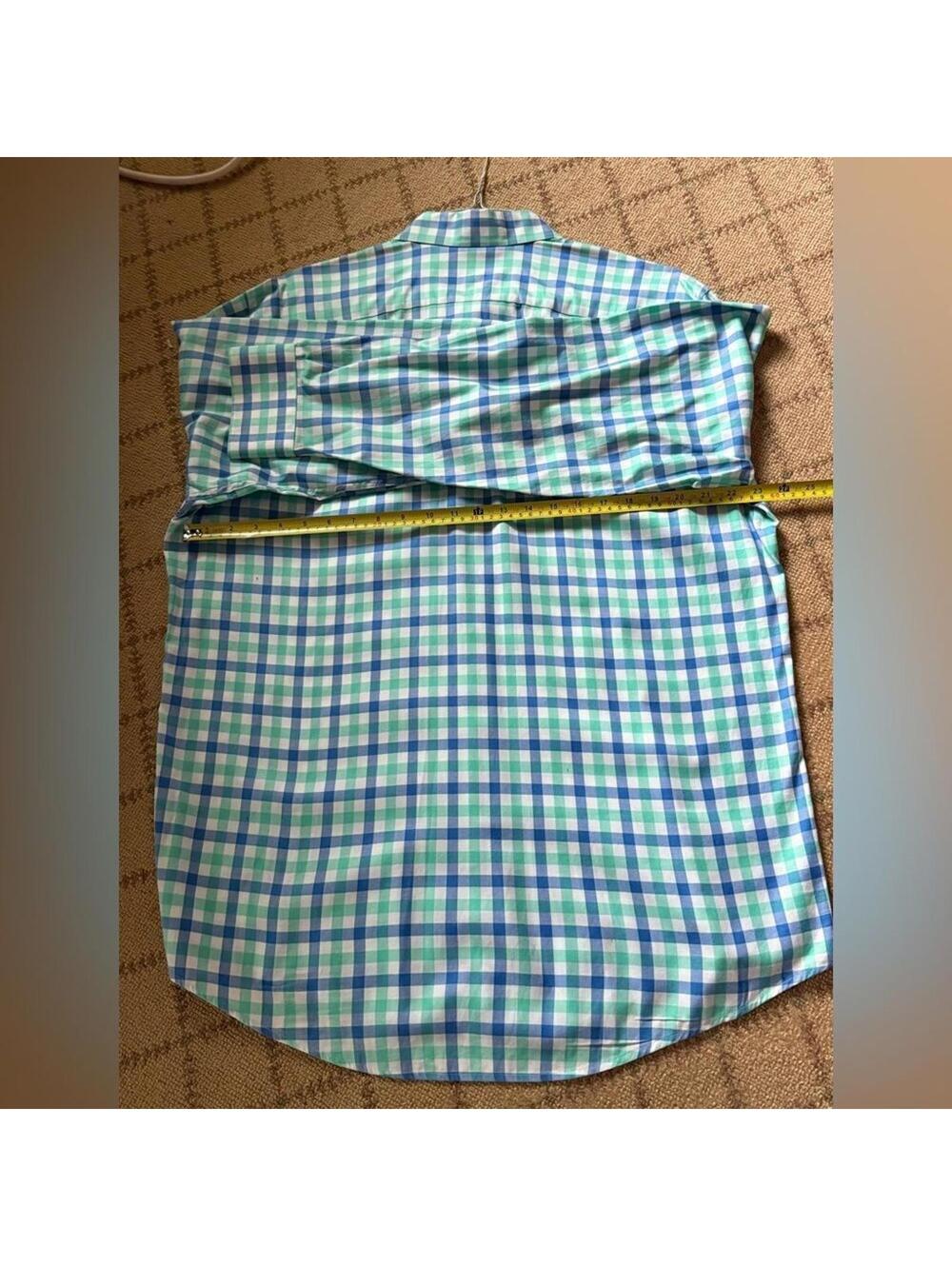 Southern Tide bright gingham checked long sleeve button down shirt L - Picture 5 of 10